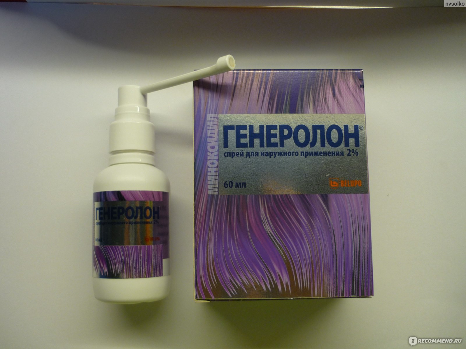 Спрей для волос Генеролон (спрей для наружного применения 2% .