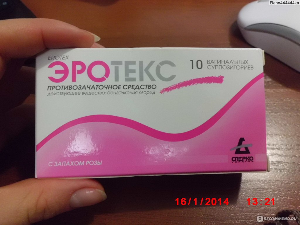 Контрацептивы Сперко  ЭРОТЕКС - «100 % защита (фото).» | отзывы