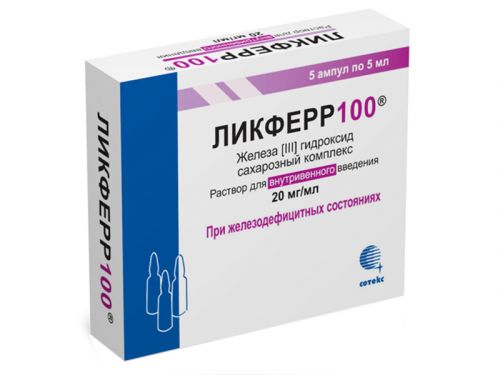 Лекарственный препарат СОТЕКС Ликферр 100 | отзывы