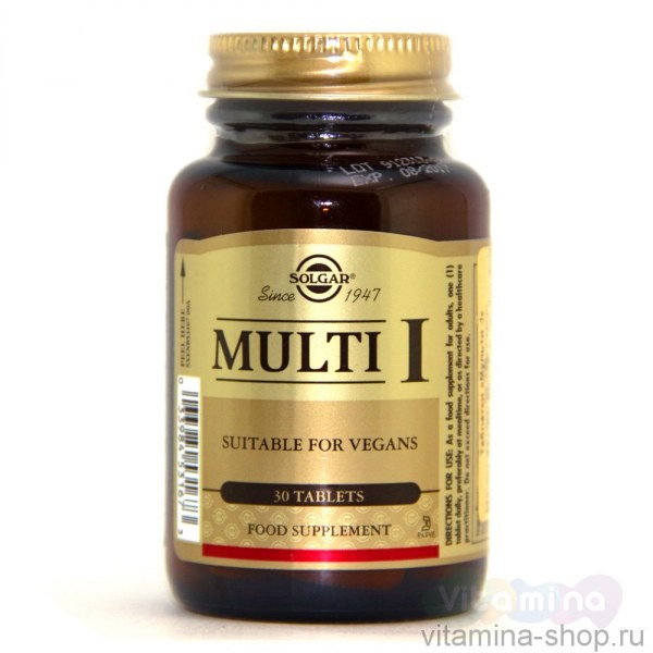 БАД Solgar Multi I - «Полноценный витаминный комплекс для поддержки .