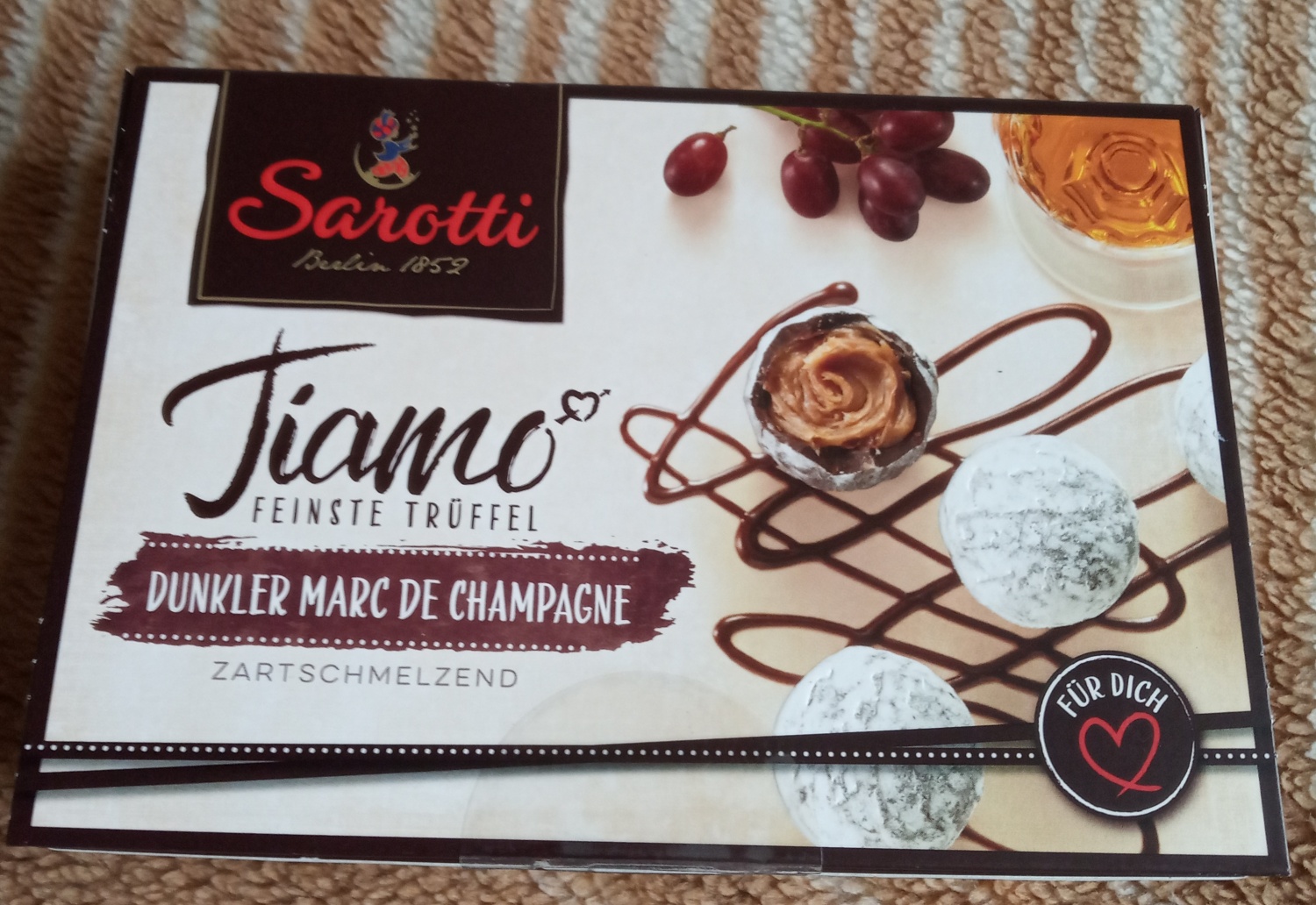 Шоколадные конфеты Sarotti &amp;quot;Tiamo&amp;quot;. Feinste Trüffel Dunkler. Marc de ...